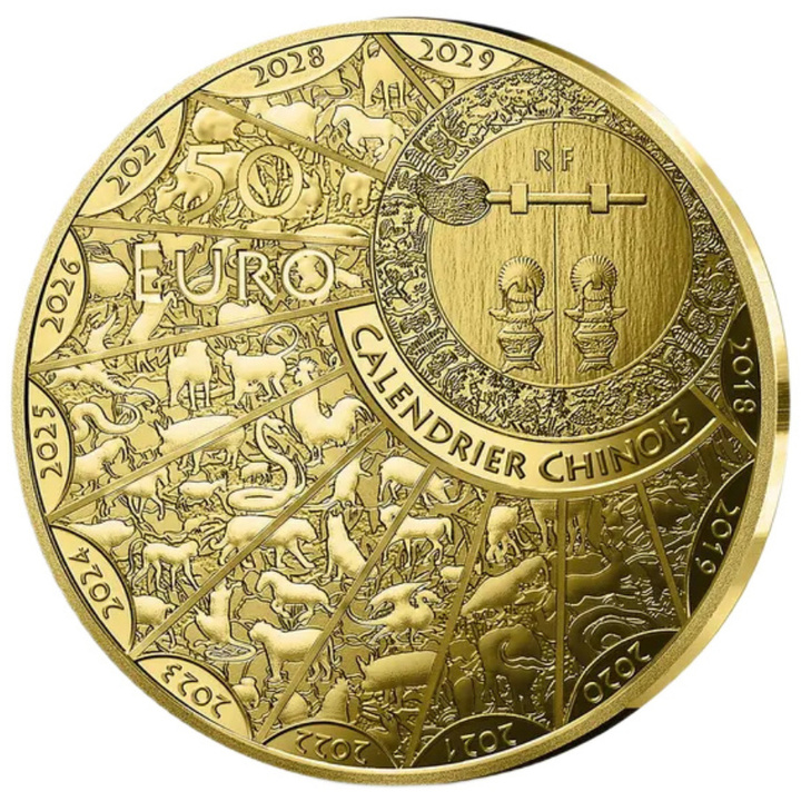 Златна монета Монета Моне дьо Пари: Година на Козата 1/4 унция злато 2027 Пруф