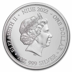 Niue: Apex Predators - Shark vs Crocodile 1 oz Silber 2022