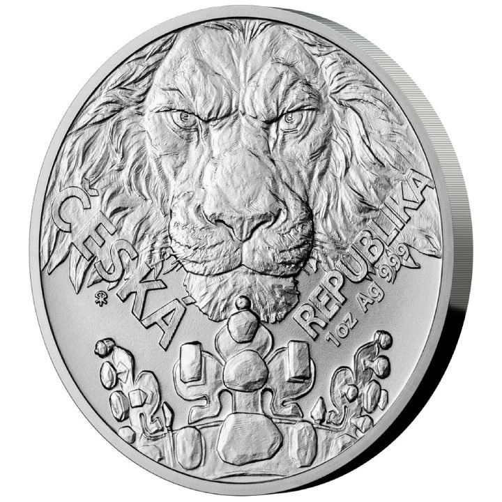 Niue: León checo 1 oz Plata 2023