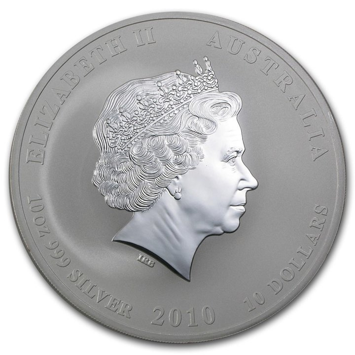 Lunar II: Año del Tigre 10 oz Plata 2010