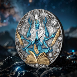 Niue: Cobellian kolorowany/pozłacany 2 uncje Srebra 2025 Antiqued Coin