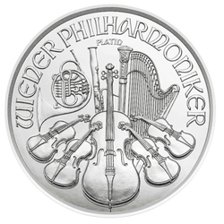 Vídeňský filharmonik 1/25 unce platiny