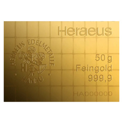 Sztabka Heraeus 50 x 1 gram Złota CombiBar