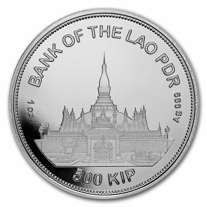 Laos: Panthera Tigris 1 oz Silber 2022