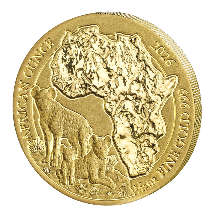 Rwanda : African Ounce - Hyène tachetée 1/12 oz Or 2026
