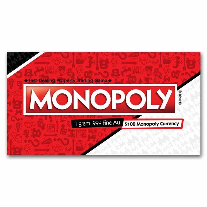 Sztabko Moneta Samoa: Monopoly - Currency Notes 1 gram Złota 2024