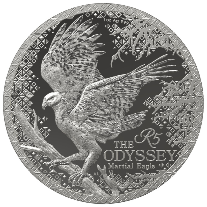 Silbermünze The Odyssey Of The Sky - Kampfadler 1 Unze Silber 2026 Proof