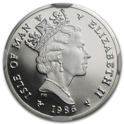 Isle of Man 1/10 oz Platin 1986