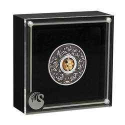 Tuvalu : Lunar III - Année du lapin 1 once d'argent 2023 Rotating Charm Antiqued Coin