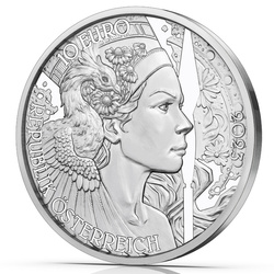 La camomille colorée 10 euros Argent 2023 Proof