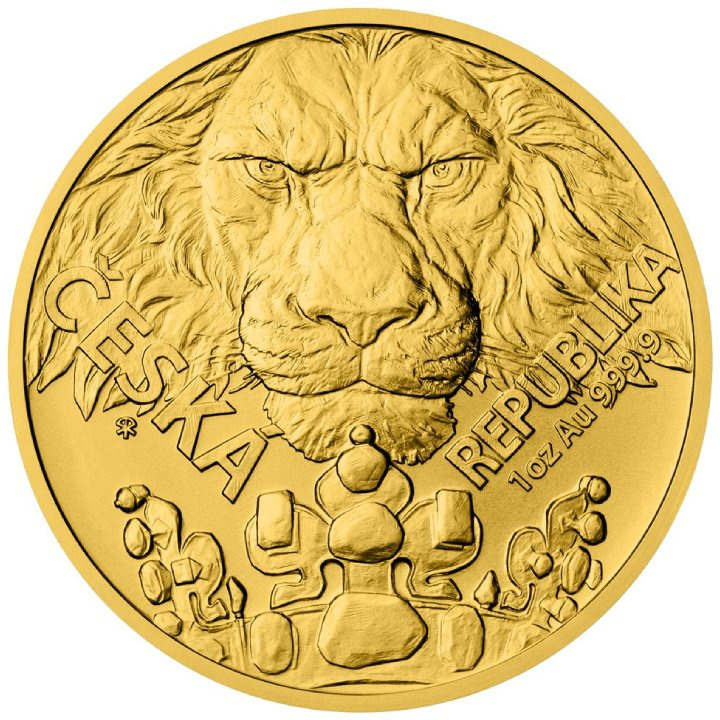 Niue: Czech Lion 1 oz Gold 2023
