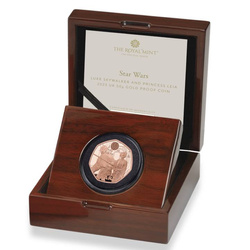 Star Wars : Luke Skywalker et la princesse Leia 50 pence d'or 2023 Proof