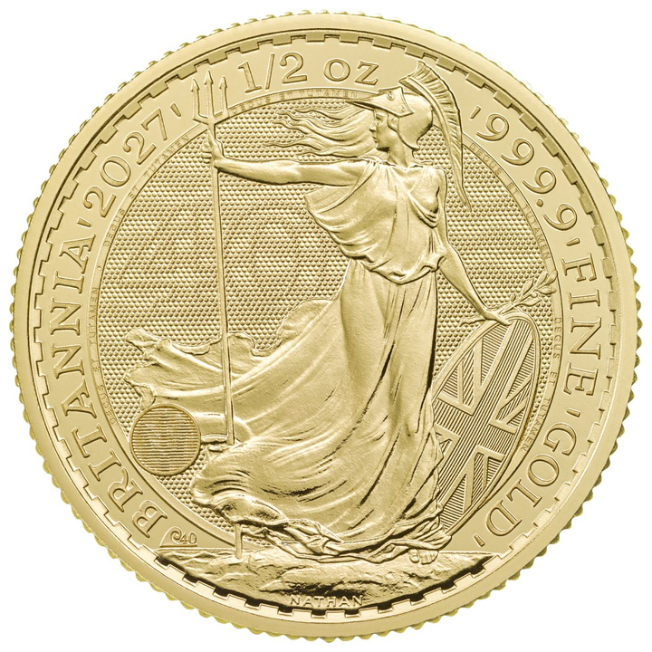 Złota Moneta Britannia 1/2 uncji Złota 2027