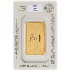 C. Hafner Lingotto d'oro 25 g