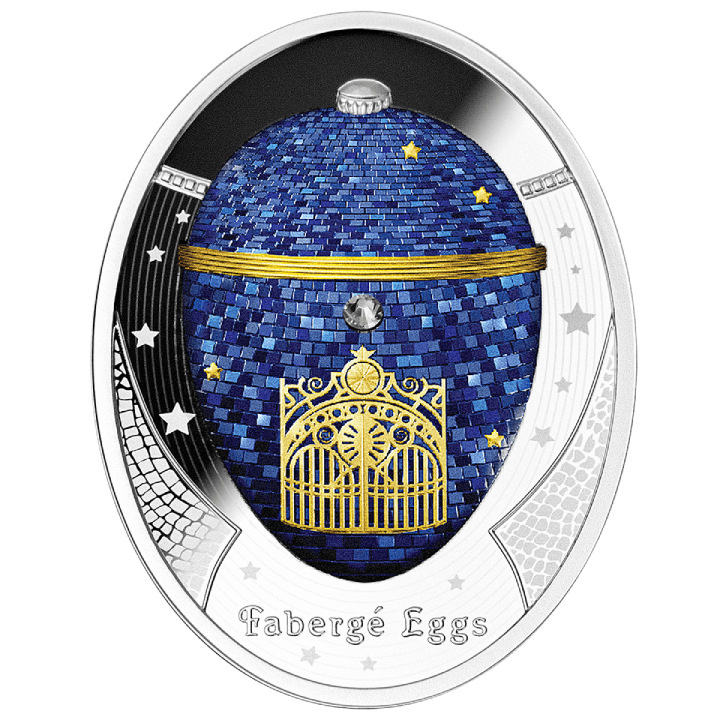 Niue: Fabergé Eggs - Twilight Egg coloured $1 Silver 2023 Proof Coin