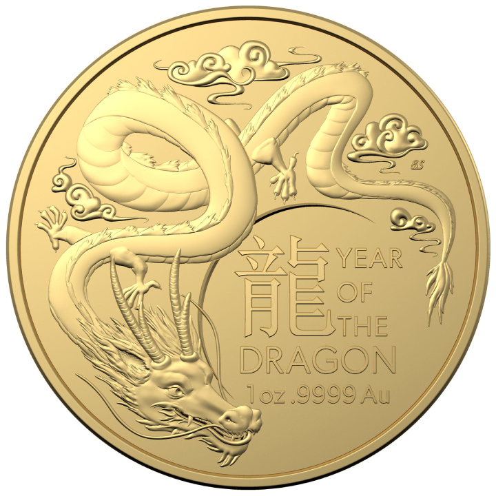 RAM: Lunar - Year of the Dragon 1 oz Gold 2024