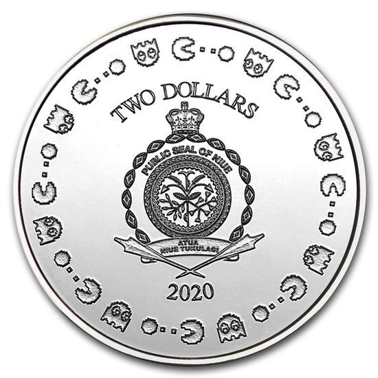 Niue: 40 Jahre - PAC-MAN 1 oz Silber 2020