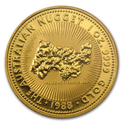 Nugget 1 oz Gold 1988