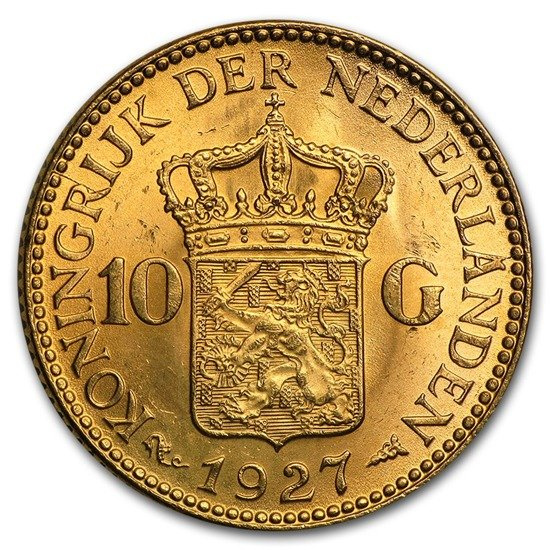 10 florins Wilhelmina (différentes années)