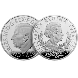 Regina Elisabeta a II-a 10 £ 10 oz Argint 2022 Proof