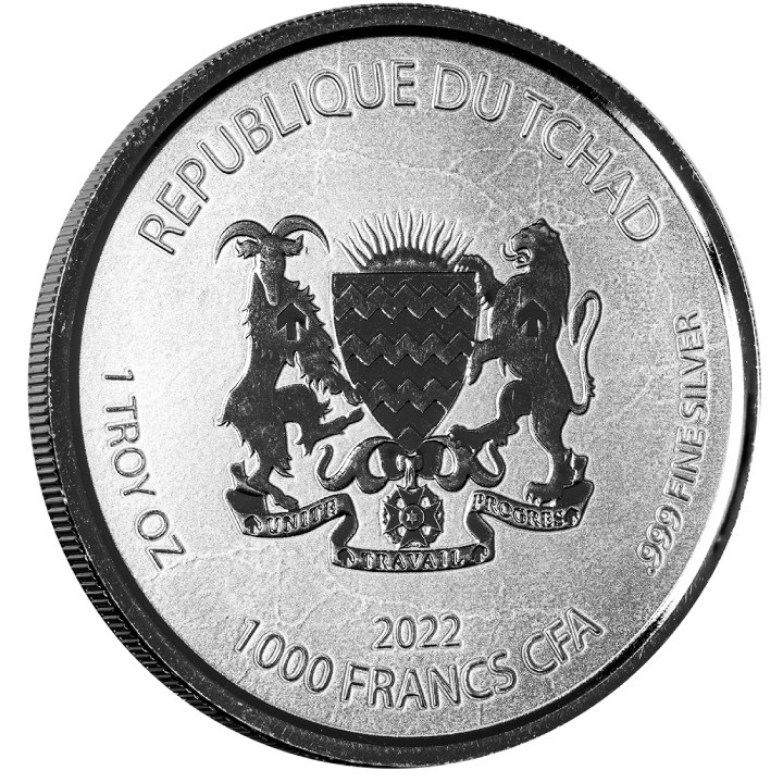 Czad: Egyptian Relic - Kek Frog God 1 oz Silver 2022 Proollike