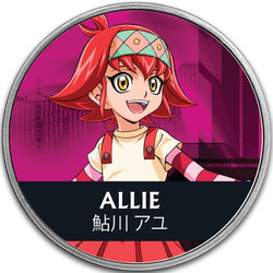 Niue: Yu-Gi-Oh! Allie colorata 1 oncia d'argento 2024 Slab