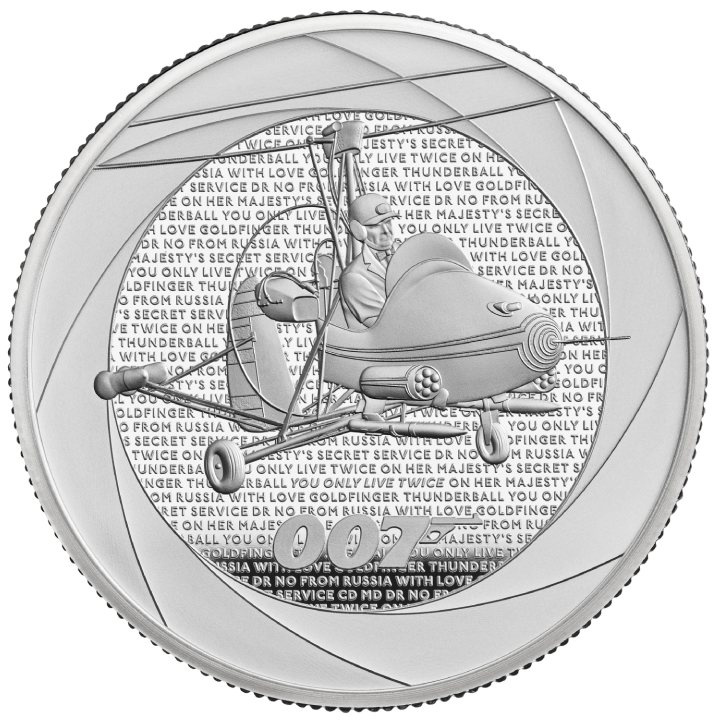 A 60-as évek Bond-filmjei 1 uncia ezüst 2023 Proof