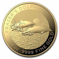 Fraser's Dolphin 1 Unze Gold 2021
