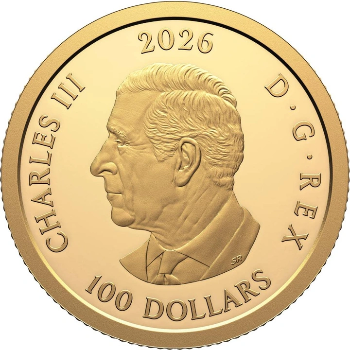 Canada : Our Purest Bison 1 oz Gold 2026 Reverse Proof
