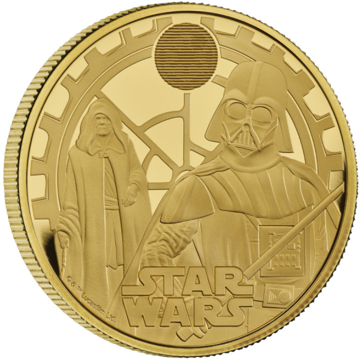 Star Wars: Darth Vader e Imperatore Palpatine 1 oncia d'oro 2023 Proof