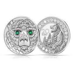 America - Puterea Vindecătoare a Ursului 20 Euro Argint 2023 Proof