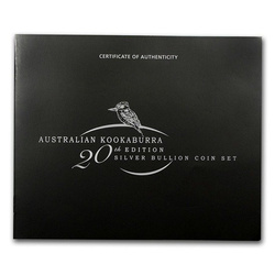 2009 Australia 20-Münze 1 oz Silber Kookaburra Set BU 