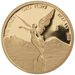 Mexican Libertad 1/10 unce zlata 2022 Proof