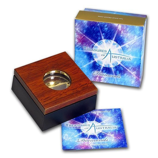 Tesoros de Australia: Diamante 1 oz Oro 2009 Proof