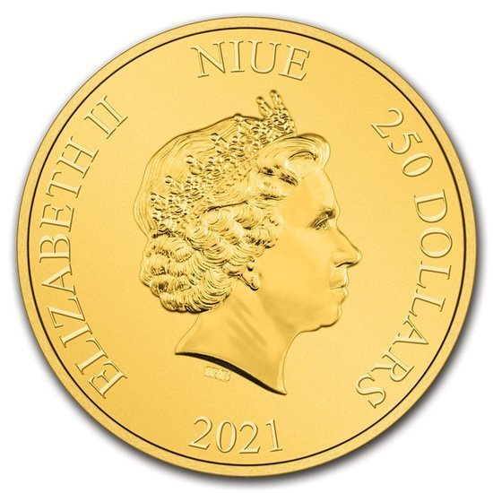 Niue: Celestial Animals - Schwarze Schildkröte 1 oz Gold 2021