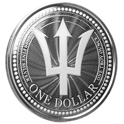 Barbados: Trident 1 uncja Srebra 2023