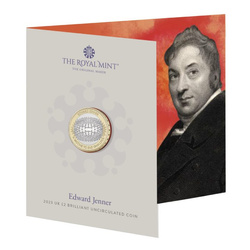 Edward Jenner 2 libry měď-nikl 2023