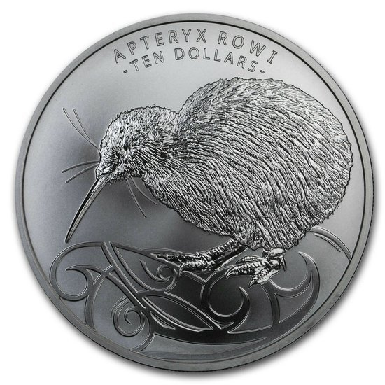 Kiwi 5 oz Silber 2020 (Black Nickel Finish)