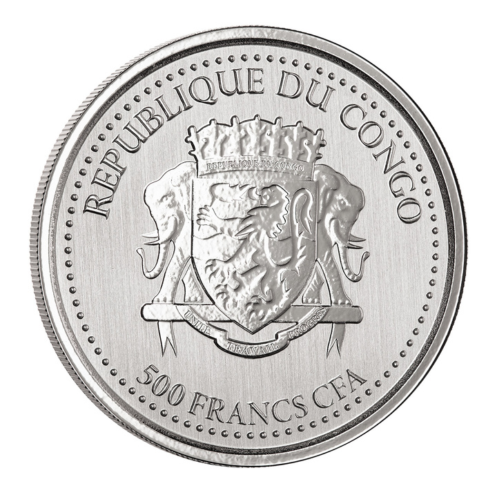 Congo: Goryl srebrnogrzbiety 1 uncja Srebra 2022