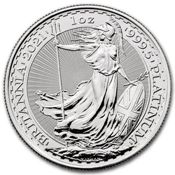 Britannia 1 uncja Platyny 2021