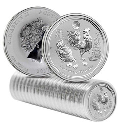 Lunar II: Year of the Rooster 1 oz Silver 2017 Privy Lion