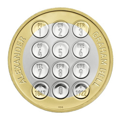 Alexander Graham Bell Argent 2022 Proof