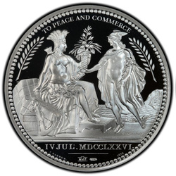 Wash. Diplomáciai érem 1 uncia ezüst 2013 Proof PCGS PR69 DCAM