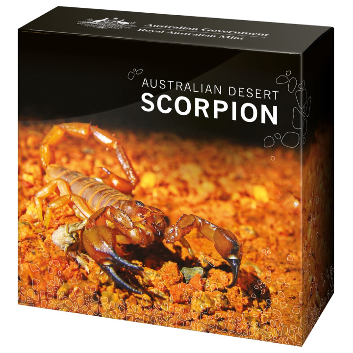 Australia's Most Dangerous: Desert Scorpion coloured 1 oz Silber 2023 Proof Coin
