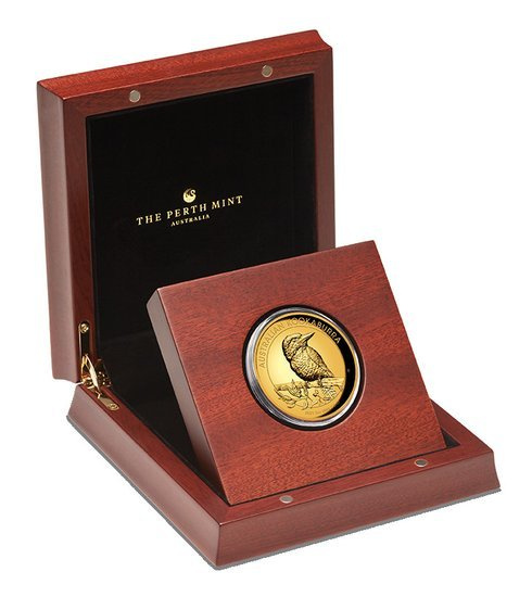Kookaburra 2 unce zlata 2021 Proof High Relief