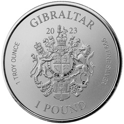 Gibilterra: War Elephant 1 oncia d'argento 2023 Prooflike