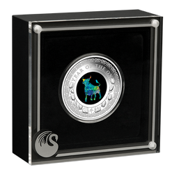 Lunar III : Année du Buffle 1 once d'argent 2021 Proof Opal