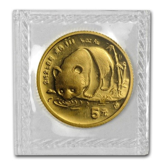 Panda cinese 1/20 oncia d'oro 1987-S