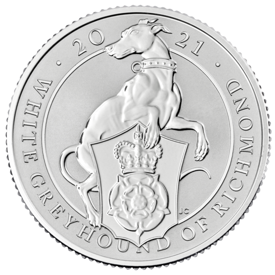 Le bestie della regina: set di 10 monete da 1/4 di oncia d'argento 2021 Proof