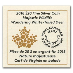 Majestic Wild Ciervo 1 oz Plata 2018